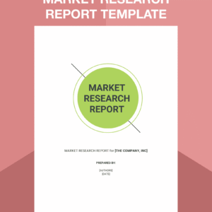 Market Research Report Writing